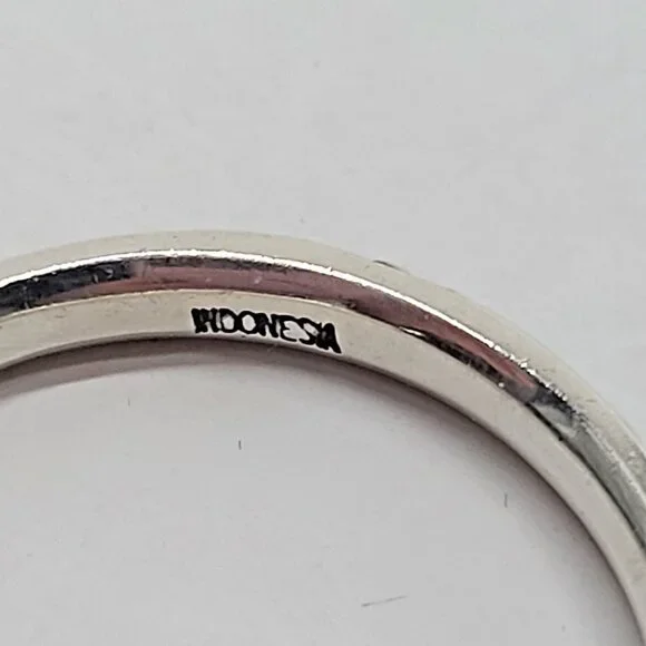 Lois Hill Sterling Silver 925 Hoop Earrings, intricate Granulations, designer - Picture 3 of 7